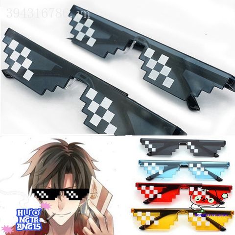 Kính Mát Thug Life 6 Chấm Phong Cách Minecraft - Kính Râm Nhiều Màu Độc Đáo, Giá Rẻ Từ ABICA 304