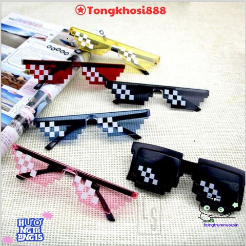 Kính Mắt Thug Life 6 Chấm Nhiều Màu - Phụ Kiện Cá Tính Dành Cho Gamer, Đậm Phong Cách Chất Lừ