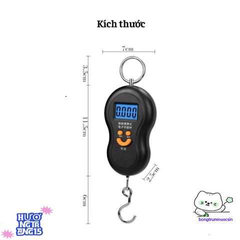 Cân Điện Tử Cầm Tay Mini 50Kg - Thiết Kế Nhỏ Gọn, Chính Xác Cao Cho Nhà Bếp & Du Lịch - Tiện Lợi Để Cân Thực Phẩm