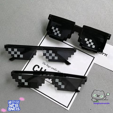 Kính Mắt Mosaic Thug Life - Gọng Kính Phong Cách Disco Cá Tính UV400 Cho Nam Nữ Thời Trang Vui Nhộn