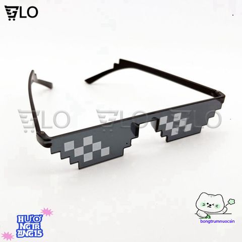 Kính Thug Life 6 Chấm - Kính Mát Độc Đáo Chống UV, Phong Cách Meme Chất Chơi, Phụ Kiện Thời Trang Dành Cho Game Thủ