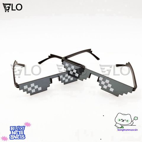 Kính Thug Life 6 Chấm - Kính Mát Độc Đáo Chống UV, Phong Cách Meme Chất Chơi, Phụ Kiện Thời Trang Dành Cho Game Thủ