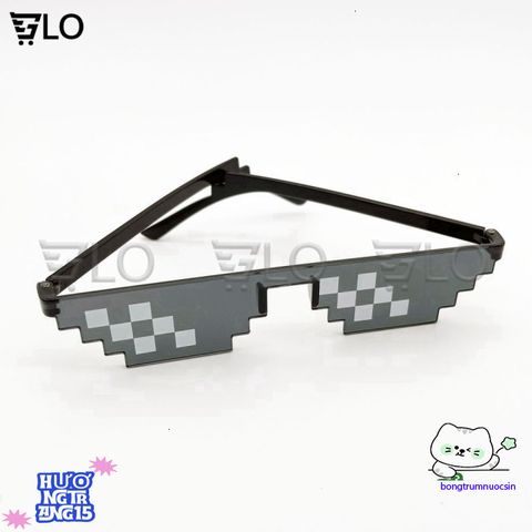 Kính Thug Life 6 Chấm - Kính Mát Độc Đáo Chống UV, Phong Cách Meme Chất Chơi, Phụ Kiện Thời Trang Dành Cho Game Thủ