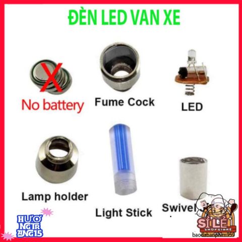 Bộ Đèn LED Neon Phát Sáng Đủ Màu Cho Nắp Van Xe Đạp, Xe Máy, Ô Tô - Phụ Kiện An Toàn và Thẩm Mỹ Cho Phương Tiện Di Chuyển 599606