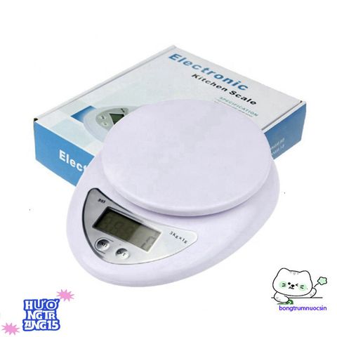 Cân điện tử WH-B05 - Cân sức khỏe chính xác, nhỏ gọn với màn hình lớn, tải trọng 5kg, tiện lợi cho gia đình và làm bánh