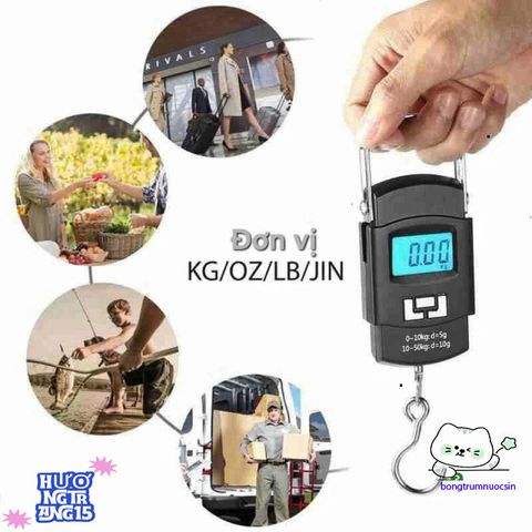 Cân Điện Tử Cầm Tay Mini 50kg Có Móc và Thước Đo - Giải Pháp Hoàn Hảo Cho Hành Lý, Du Lịch, và Kiểm Tra Hàng Hóa