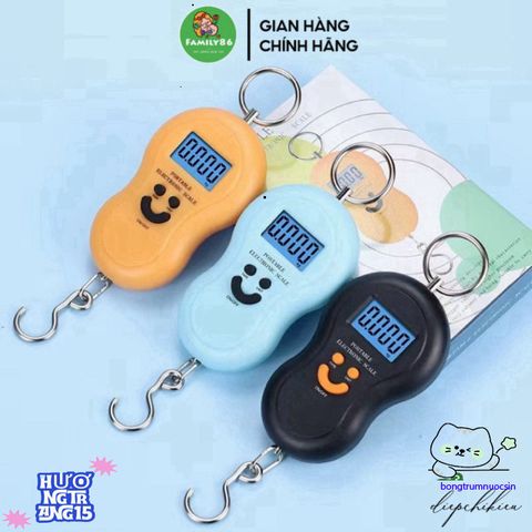 Cân Điện Tử Cầm Tay Mini Đa Chức Năng - Thiết Bị Cân Treo Gọn Nhẹ Tối Đa 50Kg, Hỗ Trợ Gia Đình Mua Sắm Tiện Lợi