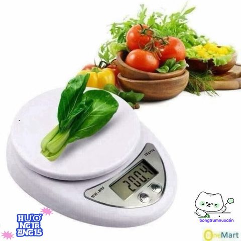 Cân Điện Tử Mini B05 - Cân Chính Xác 1g-5kg Dùng Trong Bếp - Thiết Kế Gọn Nhẹ Với Màn Hình LCD Rõ Ràng