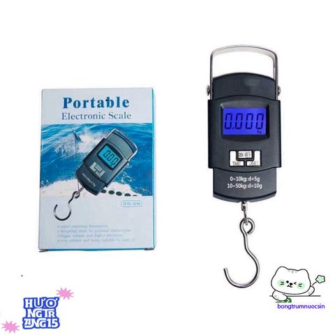 Cân Điện Tử Cầm Tay 50kg/10g - Thiết Bị Đo Trọng Lượng Hành Lý Với Móc Treo Dễ Sử Dụng cho Du Lịch