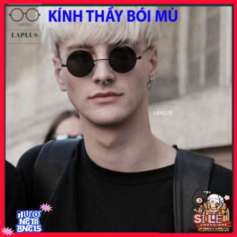 Kính Thầy Tướng LAPLUS Basic - Kiểu Dáng Tròn Thời Thượng, Kim Khí Chống UV 400, Phong Cách Hiện Đại cho Người Tập Luyện