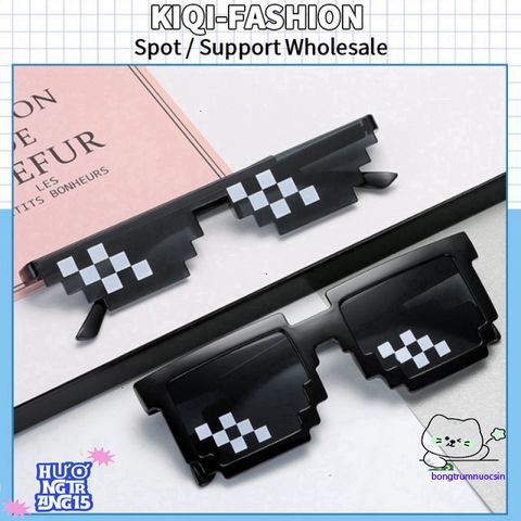 Kính Mát Mosaic Thug Life UV400 - Phong Cách Hip Hop Độc Đáo Dành Cho Nam Nữ - Thời Trang Đường Phố Tươi Mới