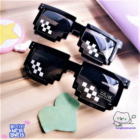 Kính Thug Life vuông 8Bit - Kính mắt thời trang chất lượng cao cho nam nữ, phong cách ngầu, trendy, hoàn hảo cho chụp ảnh nhóm