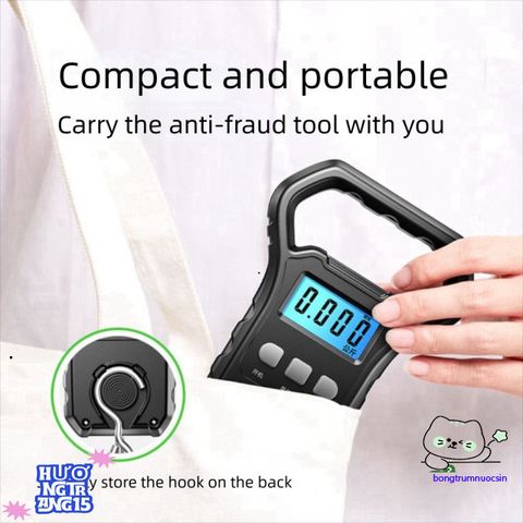 Cân Điện Tử Mini BAGUO 50kg - Cân Hành Lý và Câu Cá Kỹ Thuật Số Tiện Lợi, Sạc USB, Đèn Nền