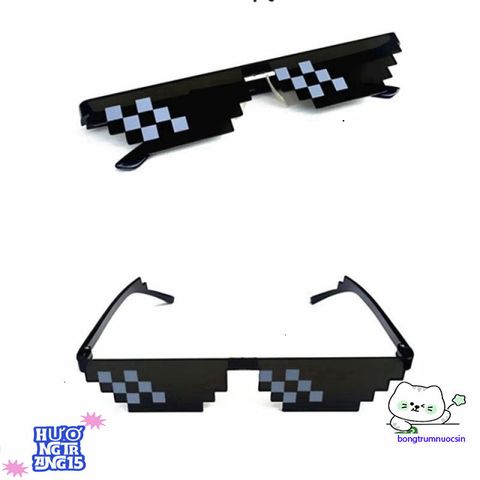 Kính Thug Life Chống Tia UV - Phụ Kiện Thời Trang Cho Gamer, Gọng Gập Gọn, Phong Cách Ấn Tượng