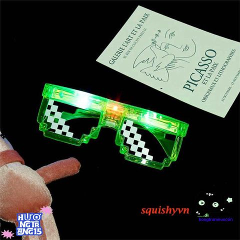 Kính Thuglife Phát Sáng LED Nobita - Kính Dự Tiệc Thời Trang Độc Đáo Cho Tiệc Tùng, Bar, Lễ Kỷ Niệm