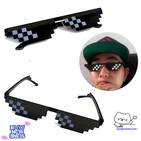 Kính Thug Life 6 Chấm Đen - Phụ Kiện Siêu Ngầu Cho Gamer, Chống Tia UV, Thể Hiện Cá Tính, Trend Thời Trang 2023
