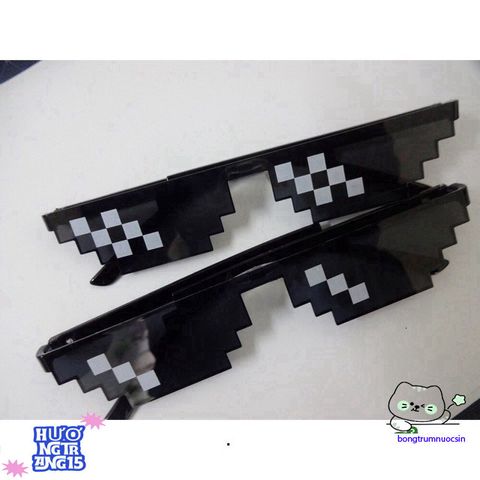 Kính Thug Life 6 Chấm Đen - Phụ Kiện Siêu Ngầu Cho Gamer, Chống Tia UV, Thể Hiện Cá Tính, Trend Thời Trang 2023