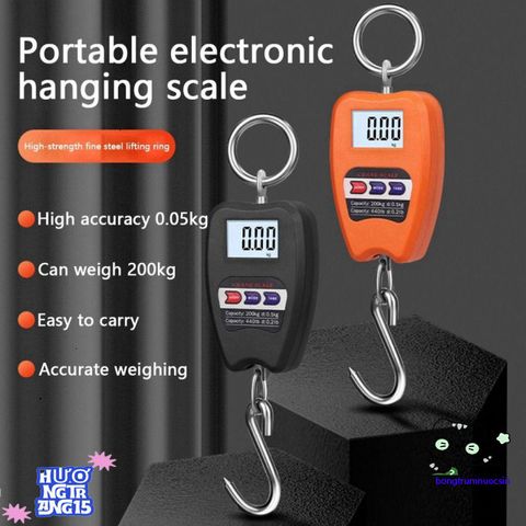 Cân Móc Điện Tử LIUJIR 200KG - Cân Kỹ Thuật Số Đa Năng Màn Hình LCD Chính Xác, Dùng Trong Gia Đình và Du Lịch