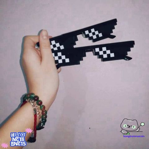Kính Thug Life 6 Chấm Đen - Phụ Kiện Siêu Ngầu Cho Gamer, Chống Tia UV, Thể Hiện Cá Tính, Trend Thời Trang 2023