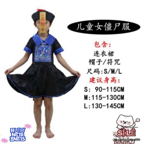 Bộ Trang Phục Halloween Cương Thi Hắc Bạch Vô Thường Cho Người Lớn - Halloween Cosplay Đáng Sợ và Bí Ẩn