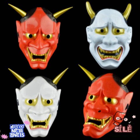 Mặt Nạ Hóa Trang Oni Noh Hannya 5 Màu - Mặt Nạ Halloween Quỷ Vương Sang Trọng Cho Tiệc Hóa Trang, Độc Đáo và Nổi Bật