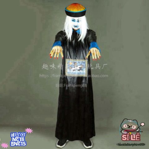 Bộ Trang Phục Hóa Trang Cương Thi Halloween - Đồ Hóa Trang Kinh Dị Độc Đáo Dành Cho Tiệc Cosplay và Lễ Hội