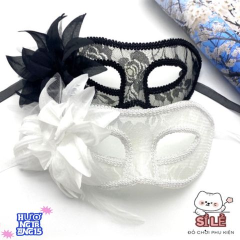 Mặt Nạ Nửa Mặt Hoa Ren Độc Đáo Cho Trang Phục Halloween - Đạo Cụ Trang Điểm Thời Trang Dành Cho Tiệc Tùng Ấn Tượng