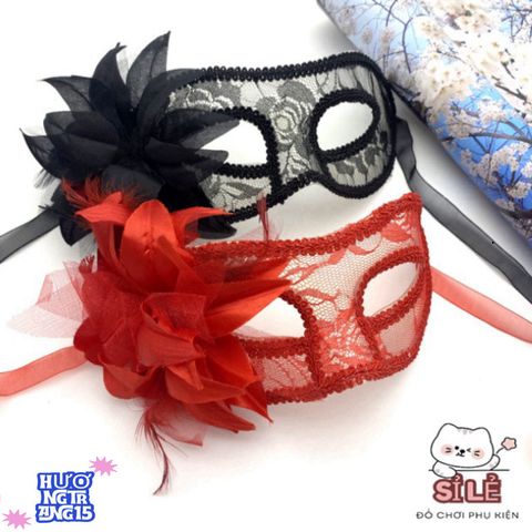 Mặt Nạ Nửa Mặt Hoa Ren Độc Đáo Cho Trang Phục Halloween - Đạo Cụ Trang Điểm Thời Trang Dành Cho Tiệc Tùng Ấn Tượng