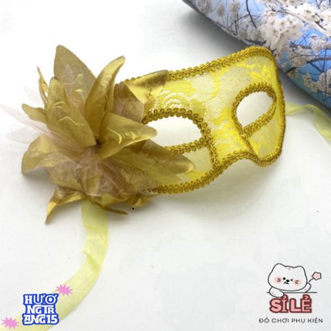 Mặt Nạ Nửa Mặt Hoa Ren Độc Đáo Cho Trang Phục Halloween - Đạo Cụ Trang Điểm Thời Trang Dành Cho Tiệc Tùng Ấn Tượng