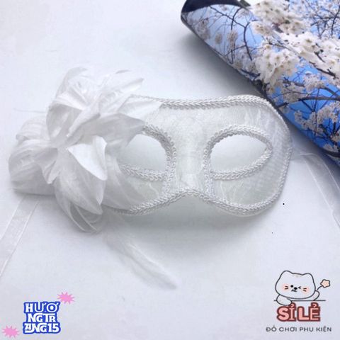 Mặt Nạ Nửa Mặt Hoa Ren Độc Đáo Cho Trang Phục Halloween - Đạo Cụ Trang Điểm Thời Trang Dành Cho Tiệc Tùng Ấn Tượng