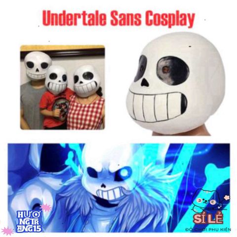 Mặt Nạ Mắt Xanh Sans - Phụ Kiện Hóa Trang Từ Game Undertale Cho Halloween và Lễ Hội - Độc Đáo và Hấp Dẫn