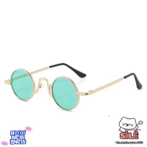 Kính Mắt Tròn Kim Loại Thời Thượng - Kính Chống UV, Phụ Kiện Thời Trang Độc Đáo Cho Nam Nữ