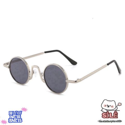Kính Mắt Tròn Kim Loại Thời Thượng - Kính Chống UV, Phụ Kiện Thời Trang Độc Đáo Cho Nam Nữ