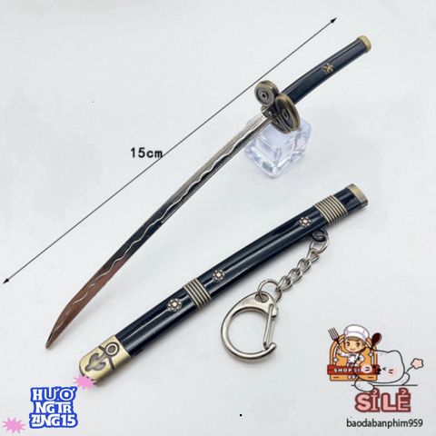 Móc Khóa Mini Kiếm Samurai One Piece - Phụ Kiện Anime Chất Liệu Titan Không Gỉ, Quà Tặng Thú Vị Cho Fan Hâm Mộ