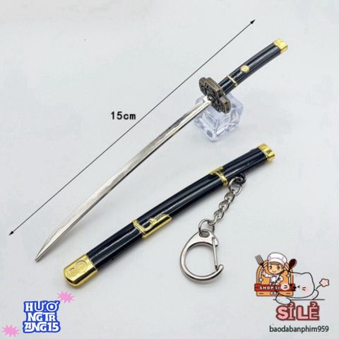 Móc Khóa Mini Kiếm Samurai One Piece - Phụ Kiện Anime Chất Liệu Titan Không Gỉ, Quà Tặng Thú Vị Cho Fan Hâm Mộ
