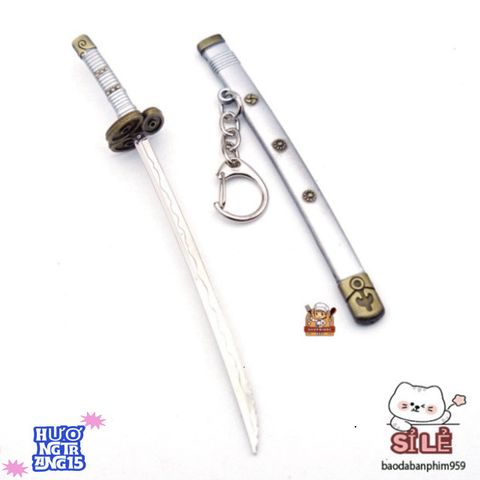 Móc Khóa Mini Kiếm Samurai One Piece - Phụ Kiện Anime Chất Liệu Titan Không Gỉ, Quà Tặng Thú Vị Cho Fan Hâm Mộ