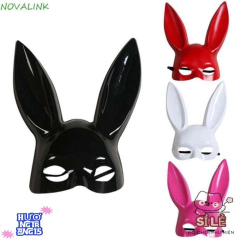 Mặt Nạ Thỏ Halloween Cao Cấp - Phụ Kiện Cosplay Dễ Thương Cho Tiệc Hóa Trang và Sự Kiện Biểu Diễn