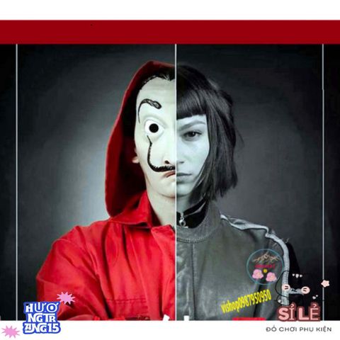 Mặt Nạ Nữ Hoàng Salvador Dali - Money Heist Hóa Trang Halloween Độc Đáo, Phụ Kiện Thời Trang Tuyệt Vời Cho Mọi Dịp