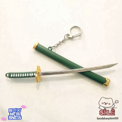 Móc Khóa Katana Zoro One Piece - Thiết Kế Độc Đáo Samurai 16cm Bằng Hợp Kim Không Gỉ - Quà Tặng Anime Thời Trang