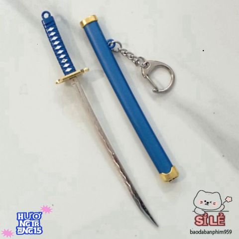 Móc Khóa Katana Zoro One Piece - Thiết Kế Độc Đáo Samurai 16cm Bằng Hợp Kim Không Gỉ - Quà Tặng Anime Thời Trang