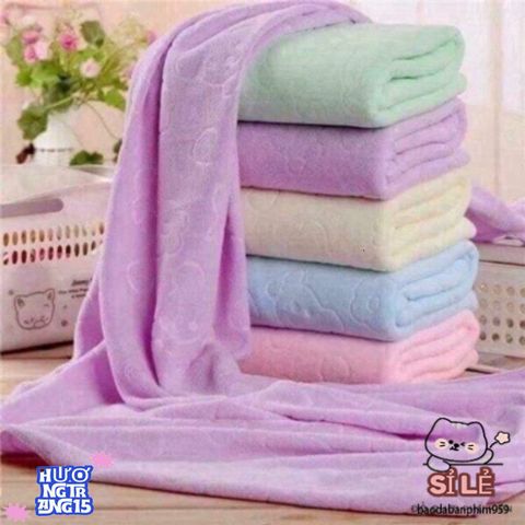 Khăn Tắm Nhật Bản Cao Cấp 140x70cm - Siêu Mềm Mại, Thấm Nước Tốt, Thiết Kế Đẹp - Sự Lựa Chọn Tuyệt Vời Cho Gia Đình