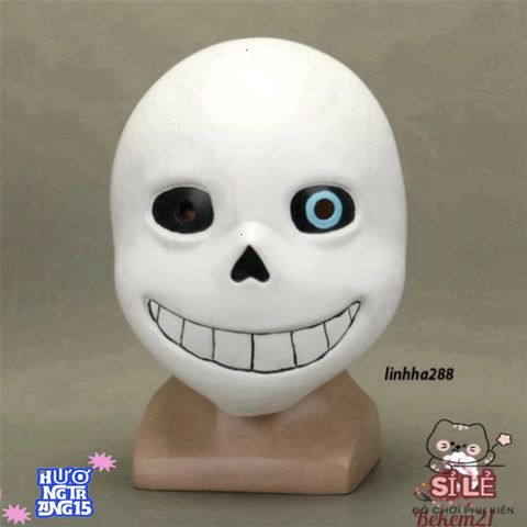 Mặt Nạ Papyrus Cosplay Legend of the Sans - Phụ Kiện Hóa Trang Halloween 3D Cho Fan Game, Chất Liệu Latex An Toàn