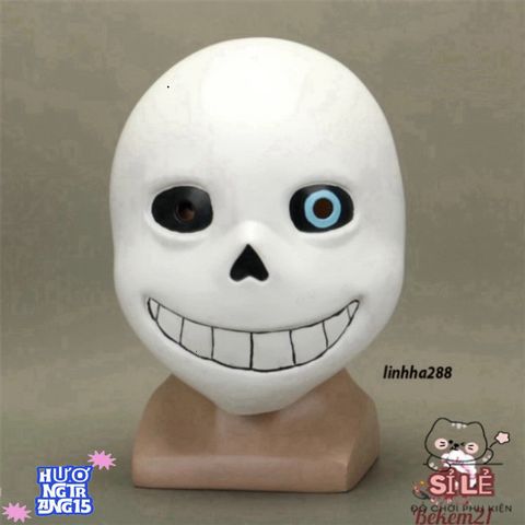 Mặt Nạ Papyrus Cosplay Legend of the Sans - Phụ Kiện Hóa Trang Halloween 3D Cho Fan Game, Chất Liệu Latex An Toàn