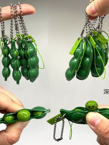 Móc Khóa Hạt Đậu Xanh Dễ Thương - Phụ Kiện Thời Trang Giải Tỏa Căng Thẳng, Thiết Kế Độc Đáo Từ XoHa.House