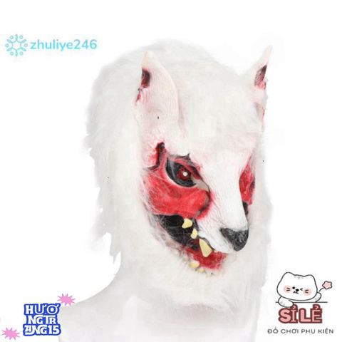Mặt nạ sói Halloween & găng tay vinyl - Trang phục Cosplay độc đáo cho bữa tiệc ma quái và lễ hội hóa trang!