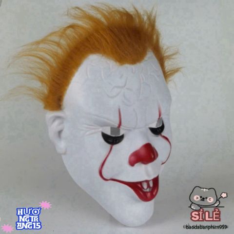 Mặt Nạ Hề Ma Quái Pennywise IT 2024 - Đồ Chơi Halloween Độc Đáo Dành Cho Fan Kinh Dị