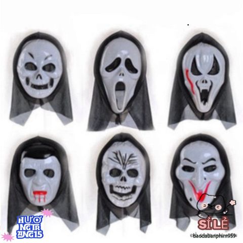 Mặt Nạ Thần Chết Scream Halloween - Phụ Kiện Hóa Trang Ma Quái Độc Đáo Cho Mùa Lễ Hội Kỳ Bí