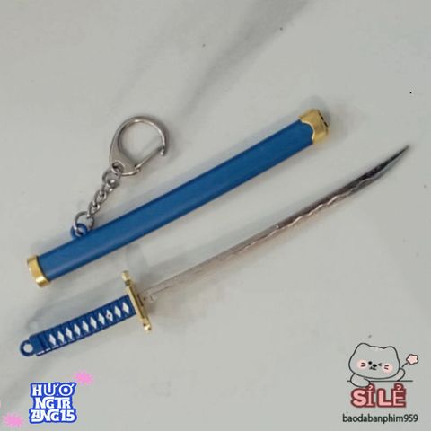 Móc Khóa Kiếm Katana Zoro One Piece - Phụ Kiện Anime Độc Đáo, Quà Tặng Cho Fan Manga, Thiết Kế Samarai 15cm Chất Liệu Bền Bỉ