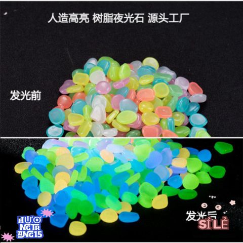 Sỏi Dạ Quang Nhân Tạo Tỏa Sáng - Trang Trí Bể Cá Huyền Ảo, Đá Phát Sáng An Toàn Cho Không Gian Thủy Sinh