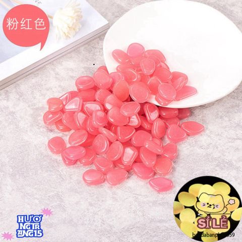Sỏi Dạ Quang Nhân Tạo Tỏa Sáng - Trang Trí Bể Cá Huyền Ảo, Đá Phát Sáng An Toàn Cho Không Gian Thủy Sinh